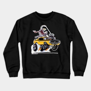 FISHTAILIN 1970 HEMI 'cuda yellow Crewneck Sweatshirt